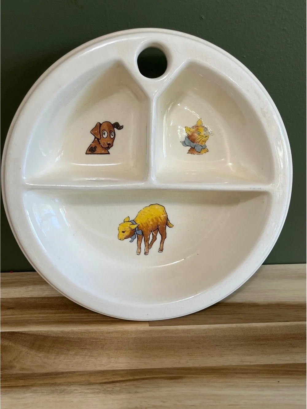 Vintage Children’s Ceramic Divided Plate